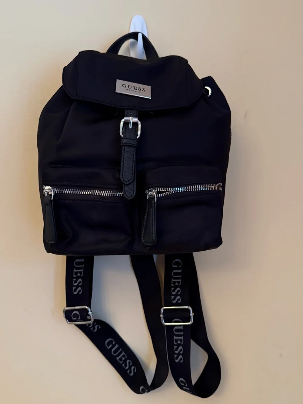 black guess mini backpack womens Manhattan Large Backpack, Black, One Size US: Clothing, Shoes & Jewelry the Guess Gemma backpack is made from black recycled fabric to reduce the environmental impact Guess Backpack Manhattan black webstore
